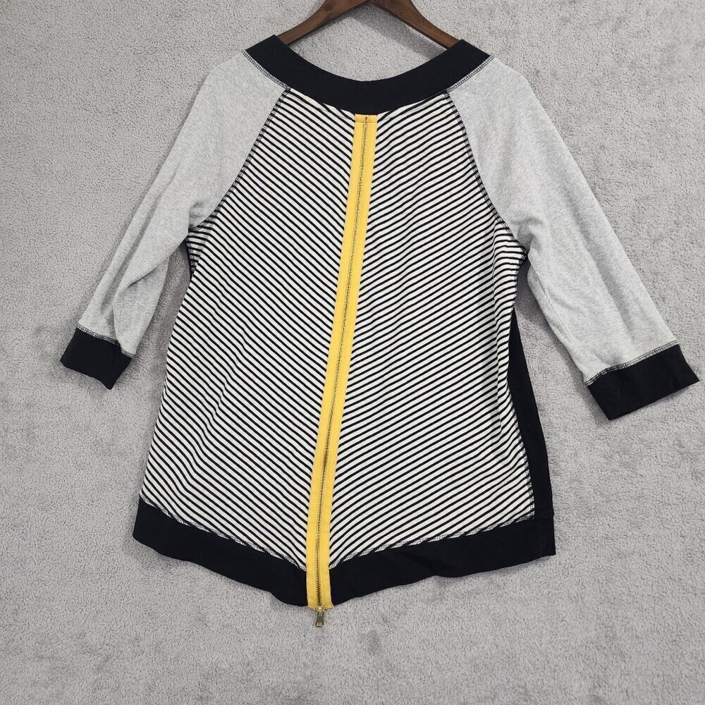 Zenergy By Chico's Womens 3/4 Sleeve Top Size 2/L Top  JCT - Picture 2 of 7